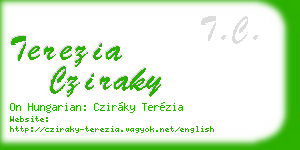 terezia cziraky business card